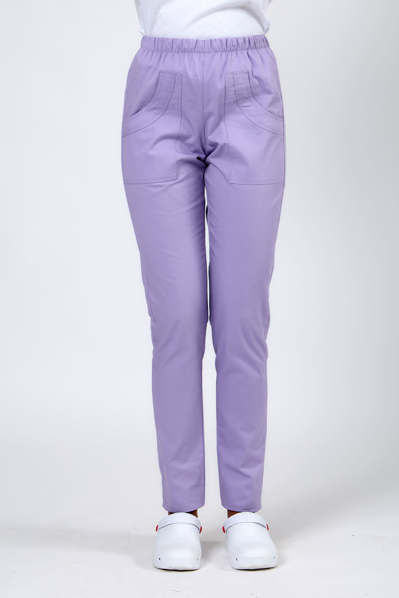 Pantalone Sanitario donna lilla - immagine 2