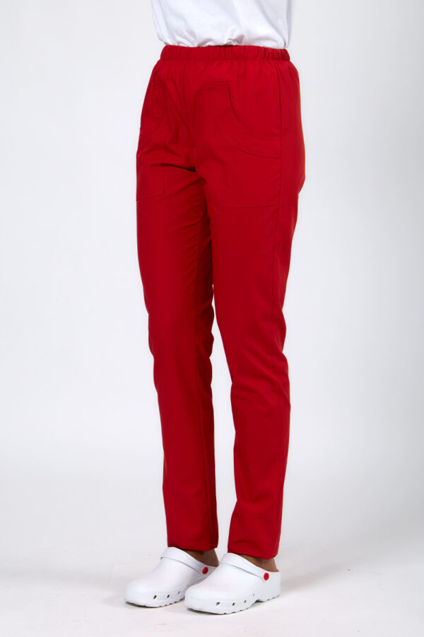 Pantalone  Sanitario donna rosso - misto cot./pol.