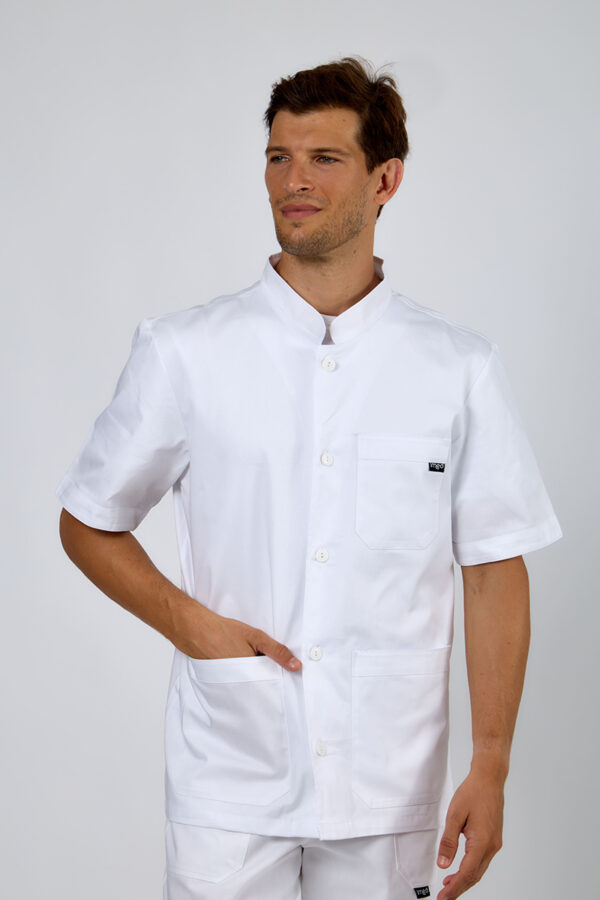 Giacca uomo collo coreana bianca