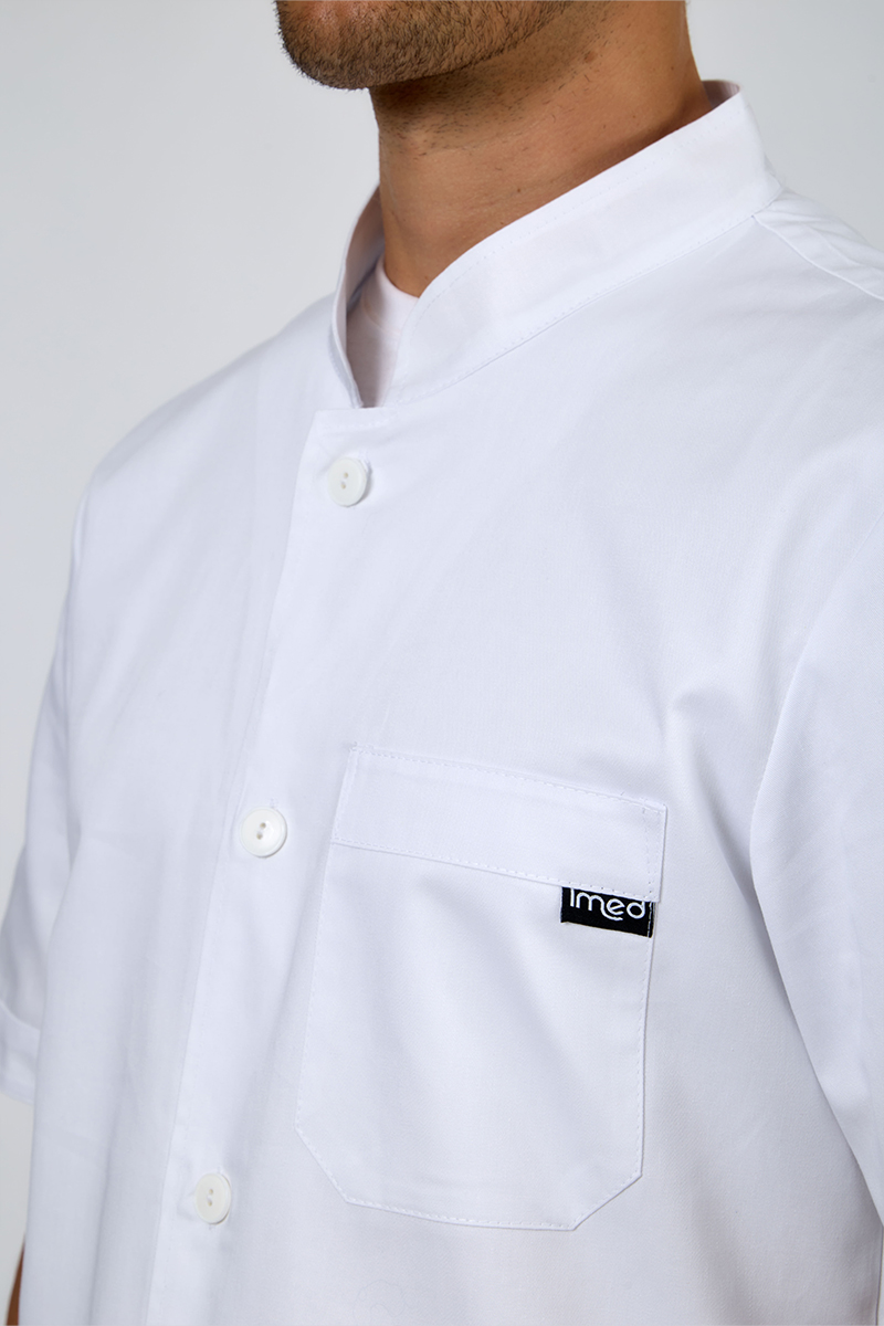 Giacca uomo collo coreana bianca - immagine 5