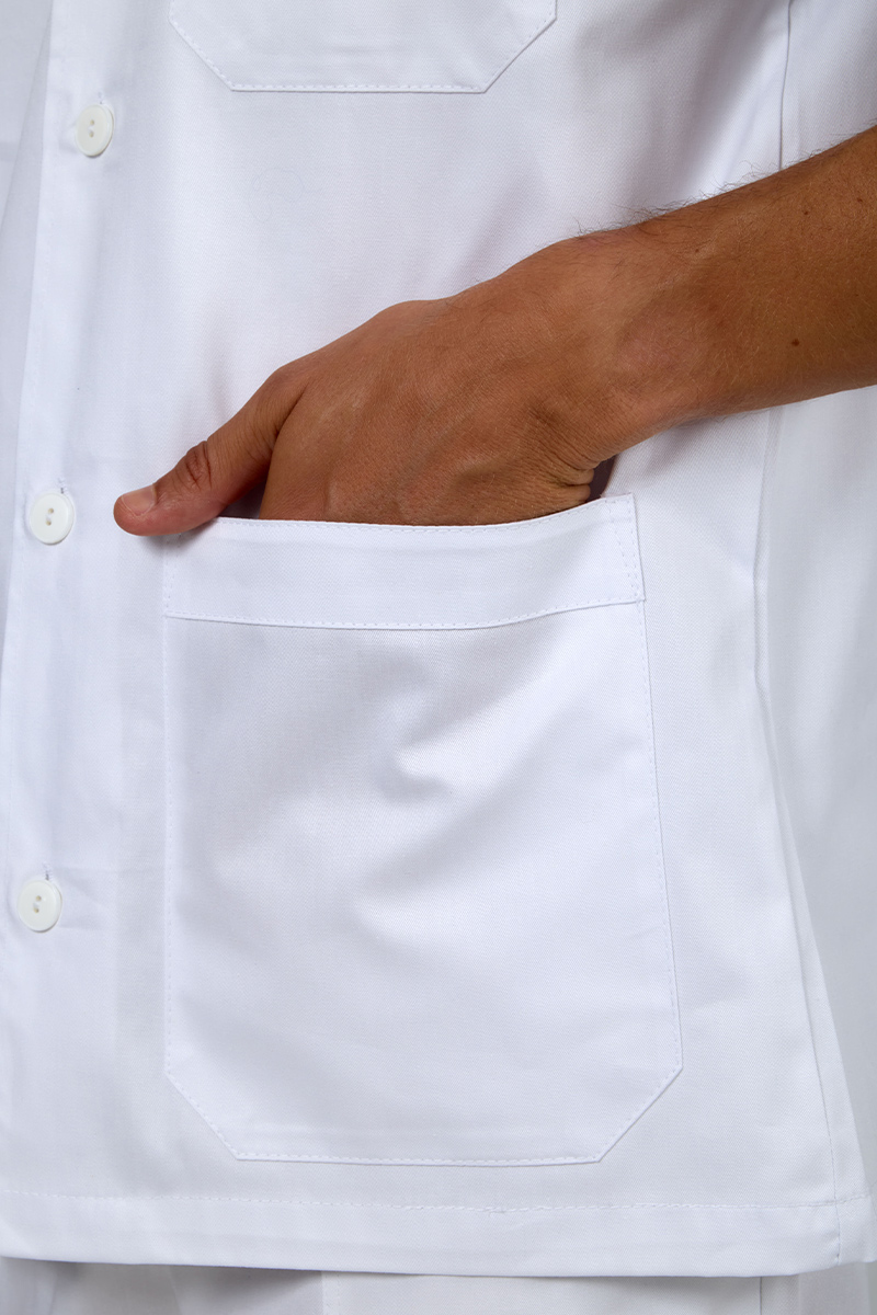 Giacca uomo collo coreana bianca - immagine 3