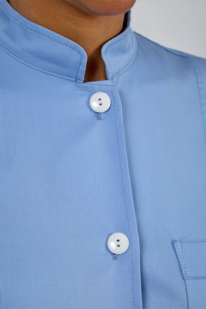 Giacca donna collo coreana azzurro chiaro - immagine 2