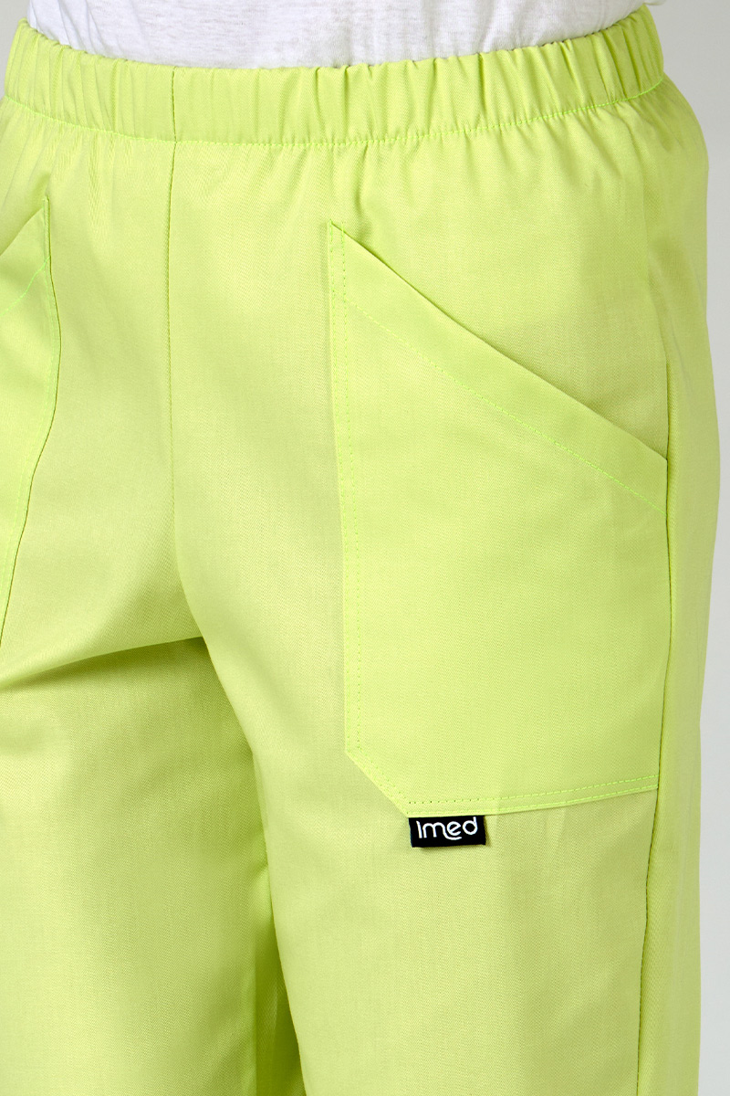 Pantalone Sanitario unisex verde acido - immagine 3