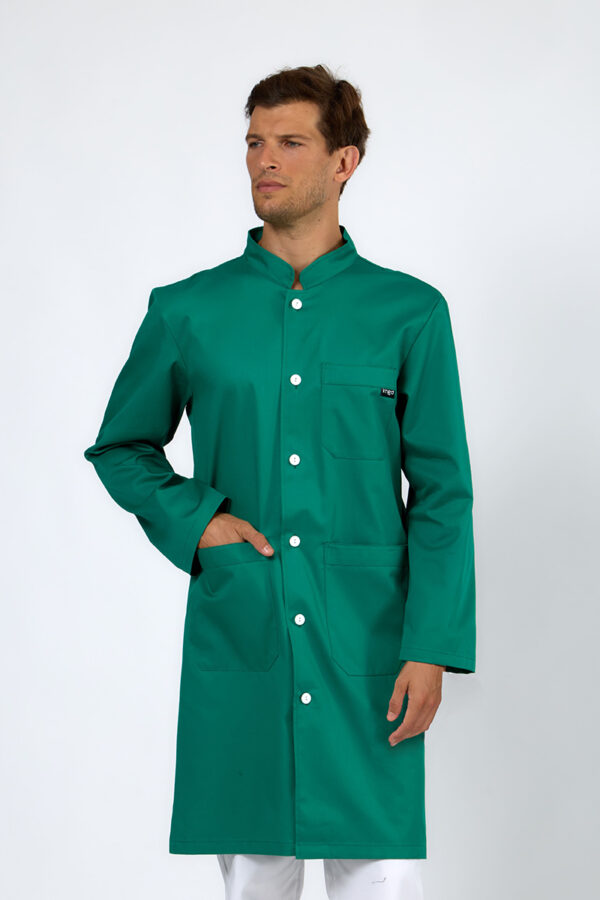 Camice uomo collo coreana verde chirurgico