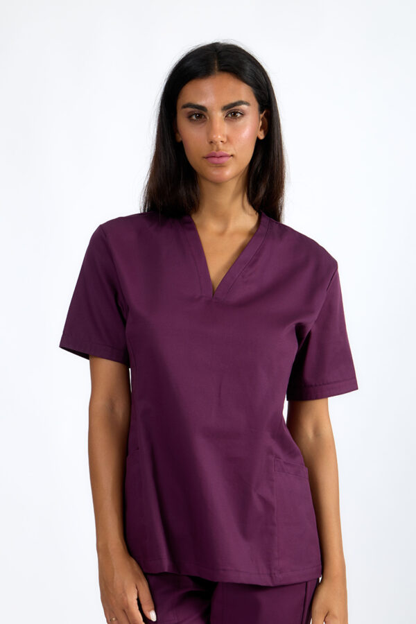 Casacca donna collo vulcano vinaccia
