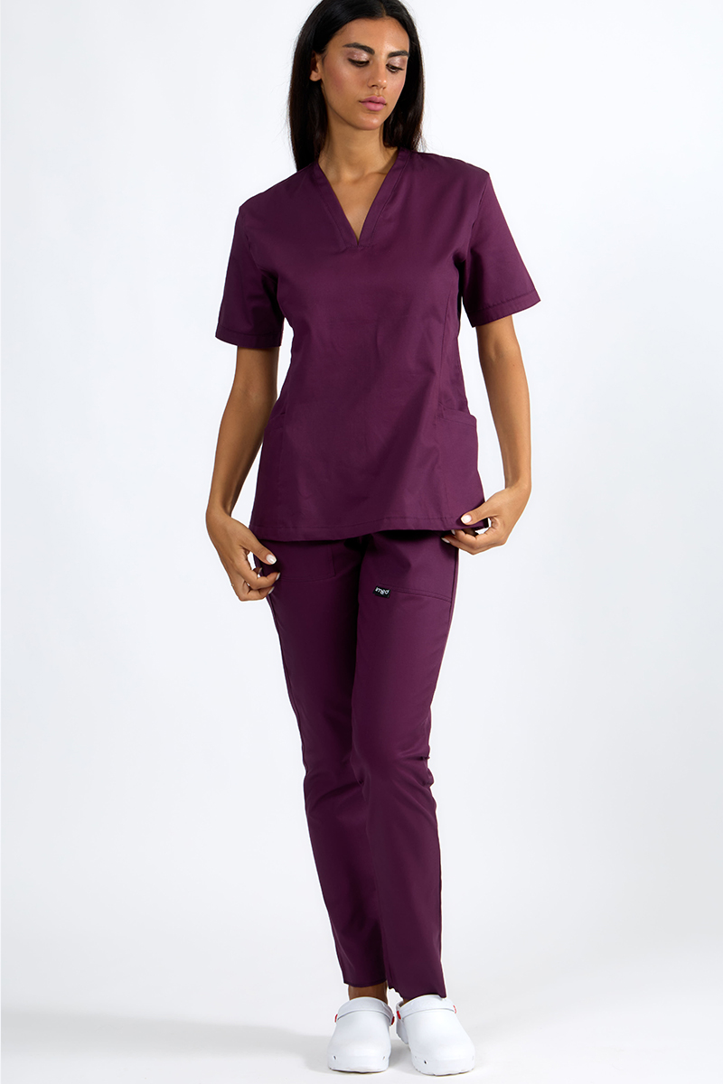 Casacca donna collo vulcano vinaccia - immagine 6