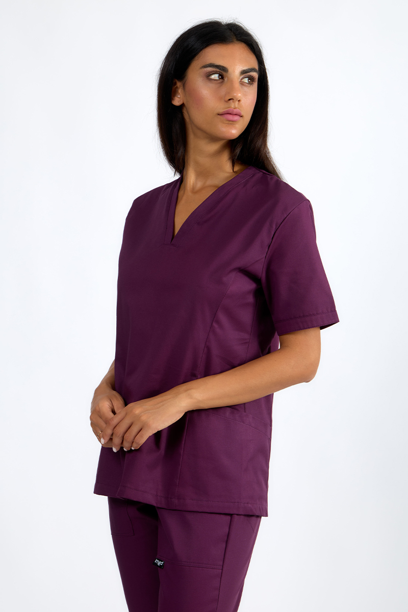 Casacca donna collo vulcano vinaccia - immagine 5