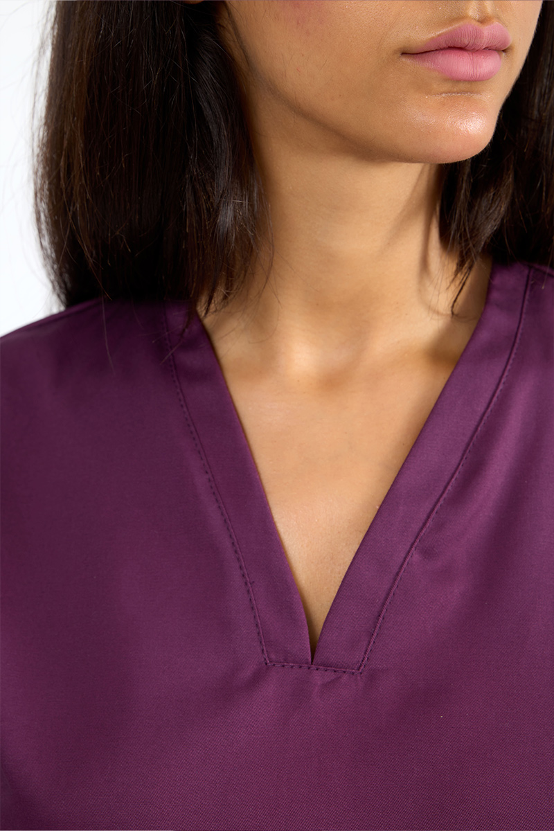 Casacca donna collo vulcano vinaccia - immagine 2