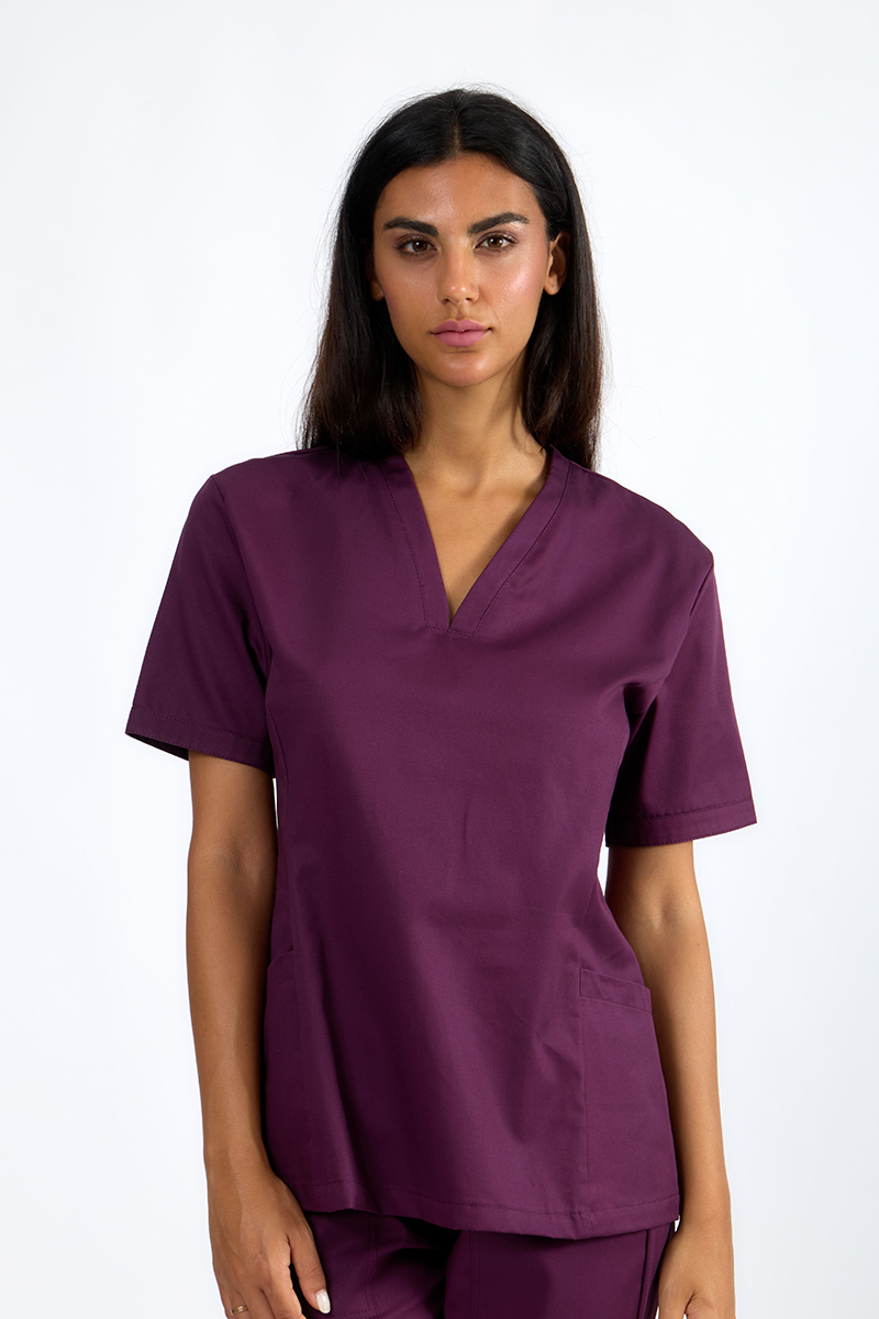 Casacca donna collo vulcano vinaccia