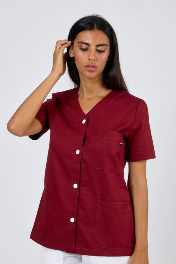 Giacca donna bottoni bordeaux
