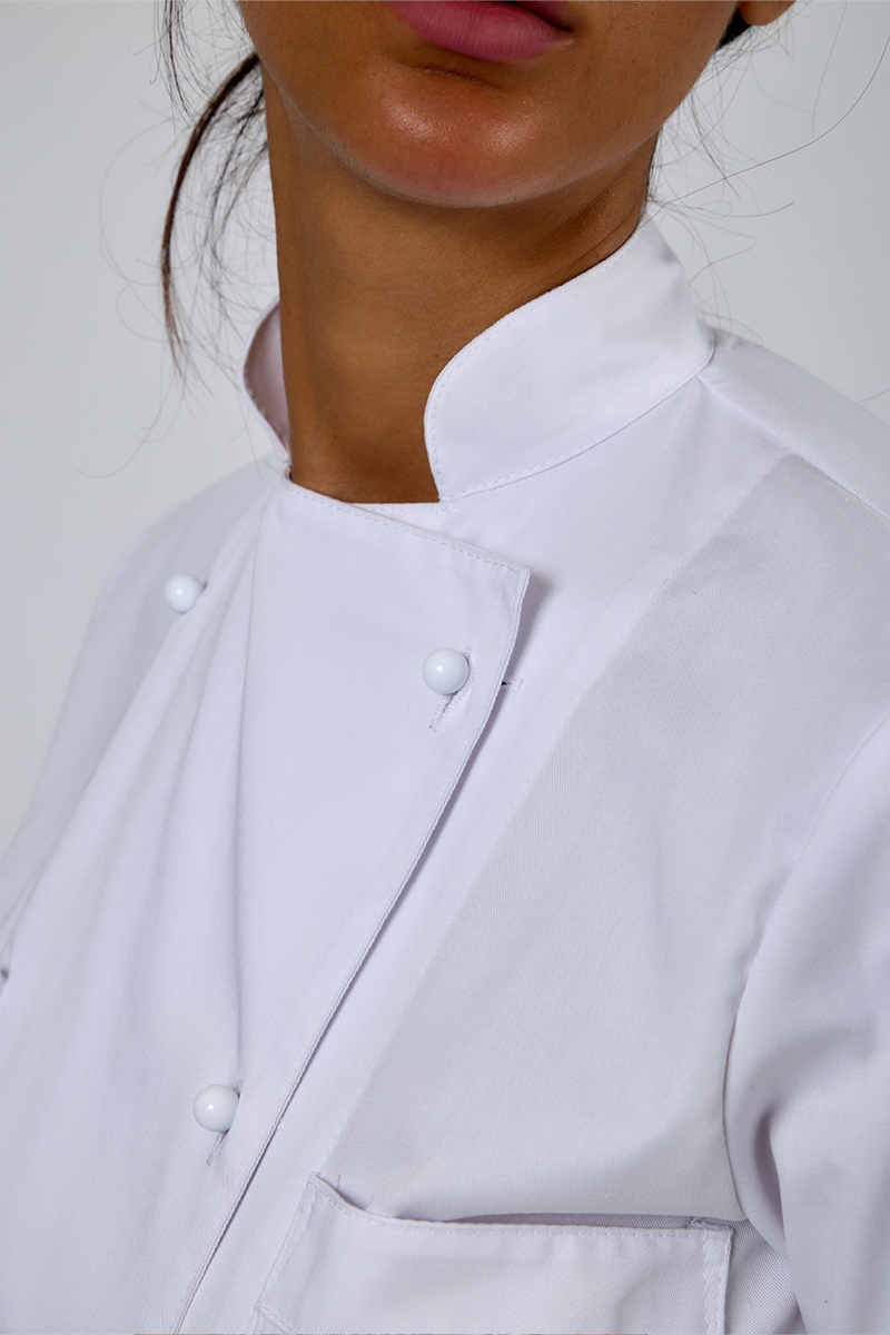 Giacca cuoco unisex con taschini bianca - immagine 2