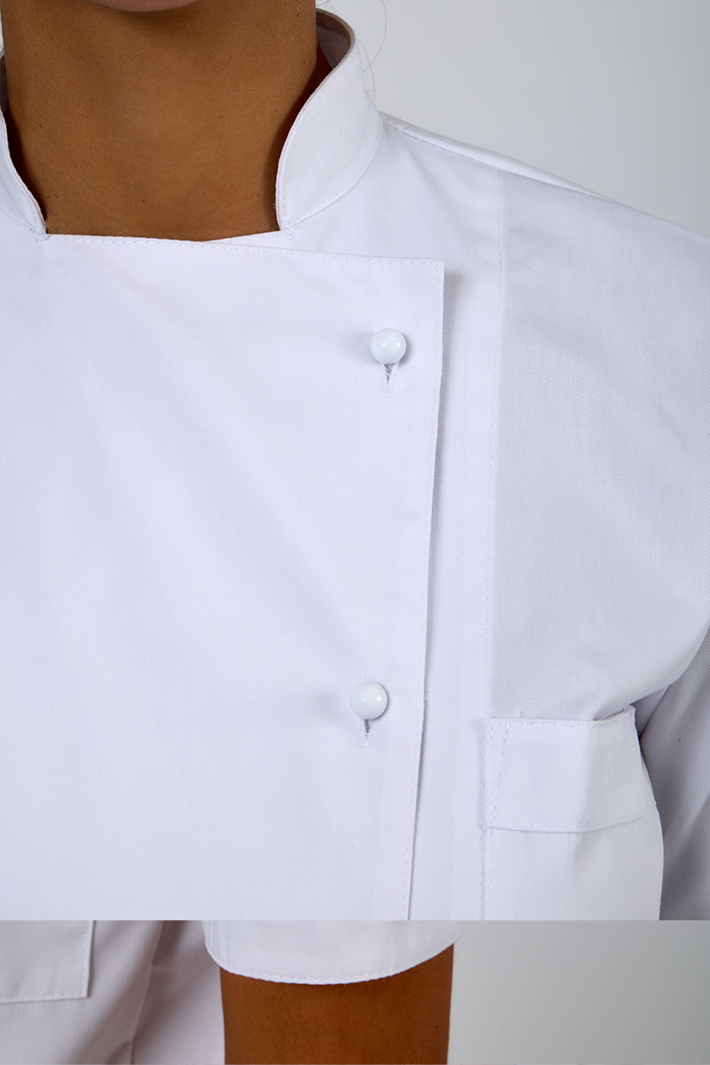 Giacca cuoco unisex con taschini bianca - immagine 3