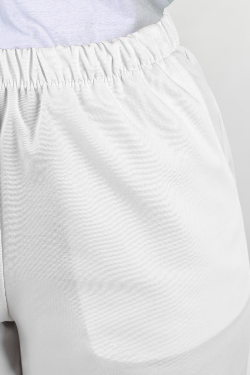 Pantalone Sanitario unisex a sigaretta bianco - immagine 3