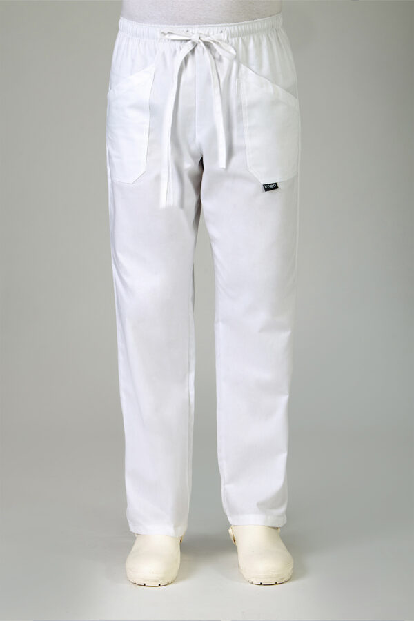 Pantalone  Sanitario unisex con coulisse bianco