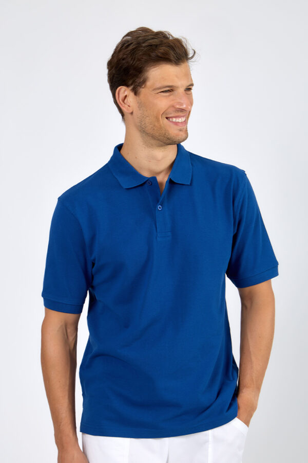 Polo unisex azzurro royal