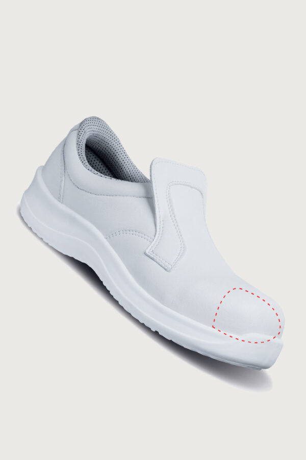 Mocassino con puntale in microfibra Nurse