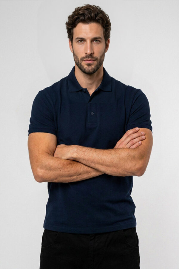 Polo unisex Blu navy No Stiro